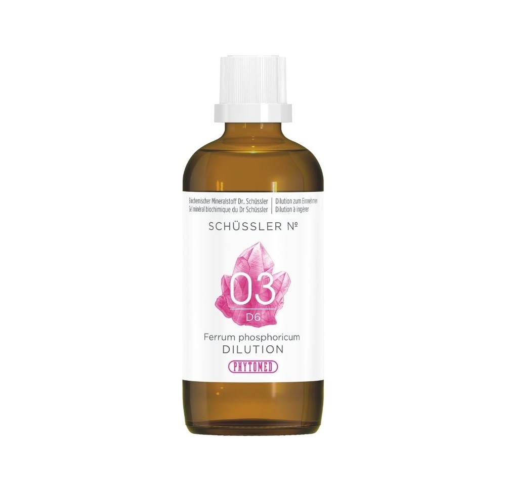 PHYTOMED SCHÜSSLER No3 ferrum phos dil 6 D 100 ml