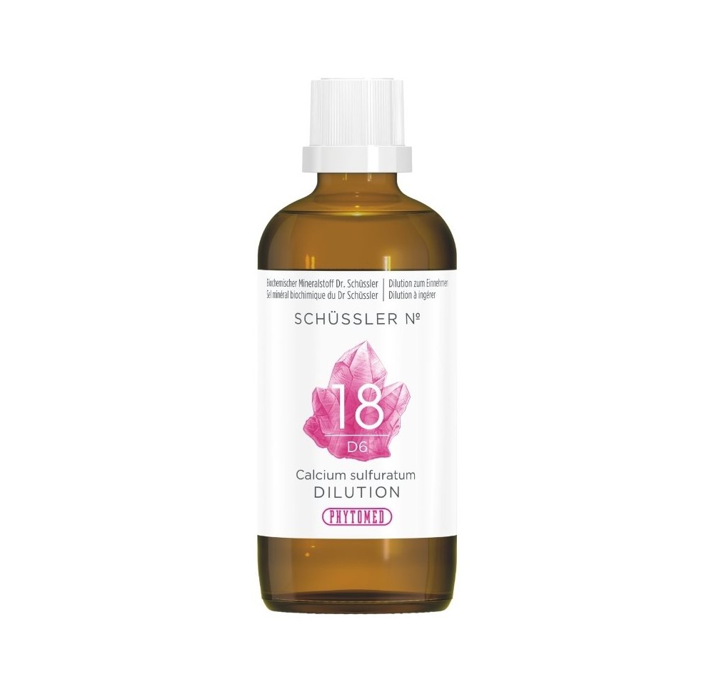 PHYTOMED SCHÜSSLER No18 calc sulf dil 6 D 100 ml