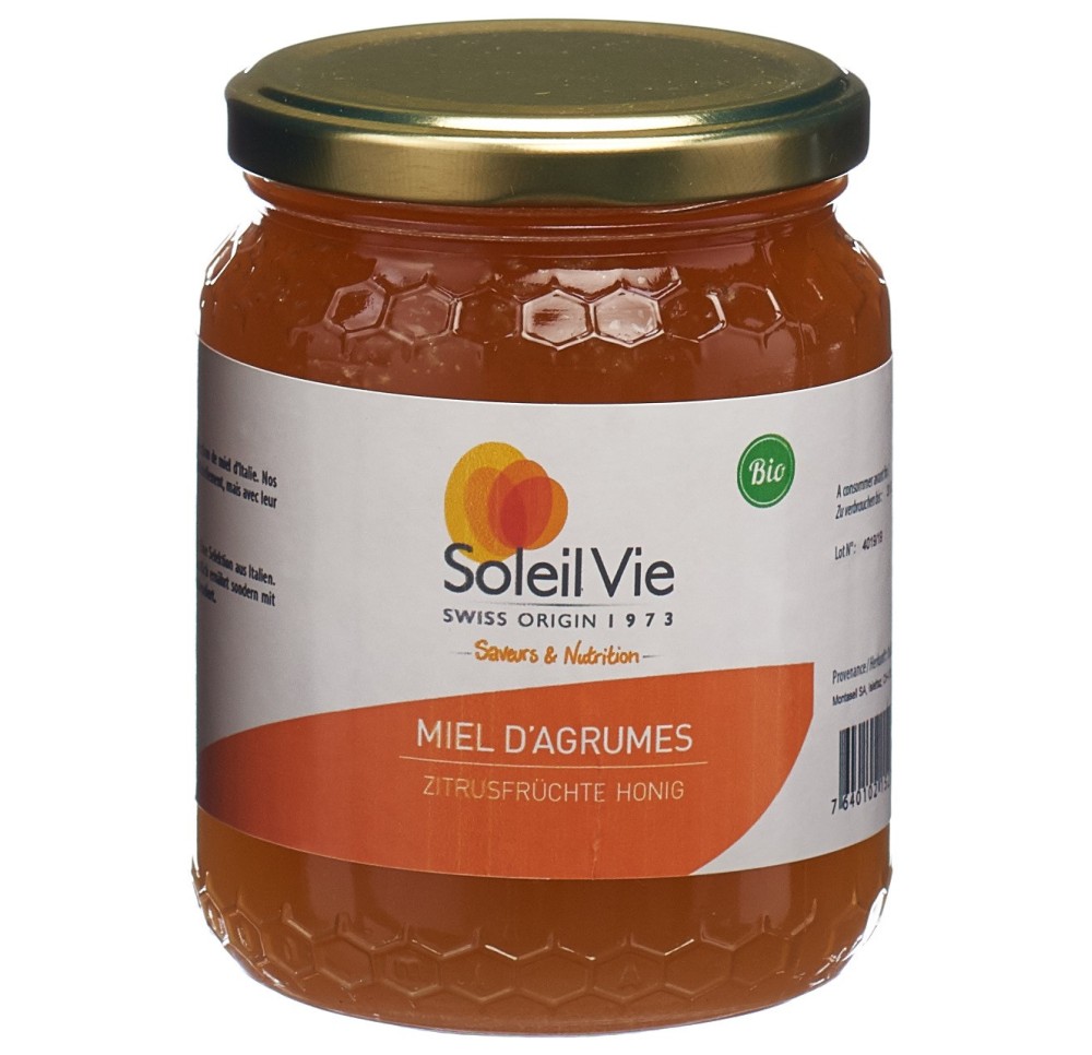 SOLEIL VIE miel d'agrumes bio 500 g SOLEIL VIE miel d'agrumes bio 500 g