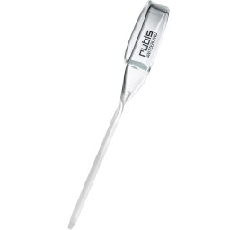 RUBIS lime en verre 9cm avec twist