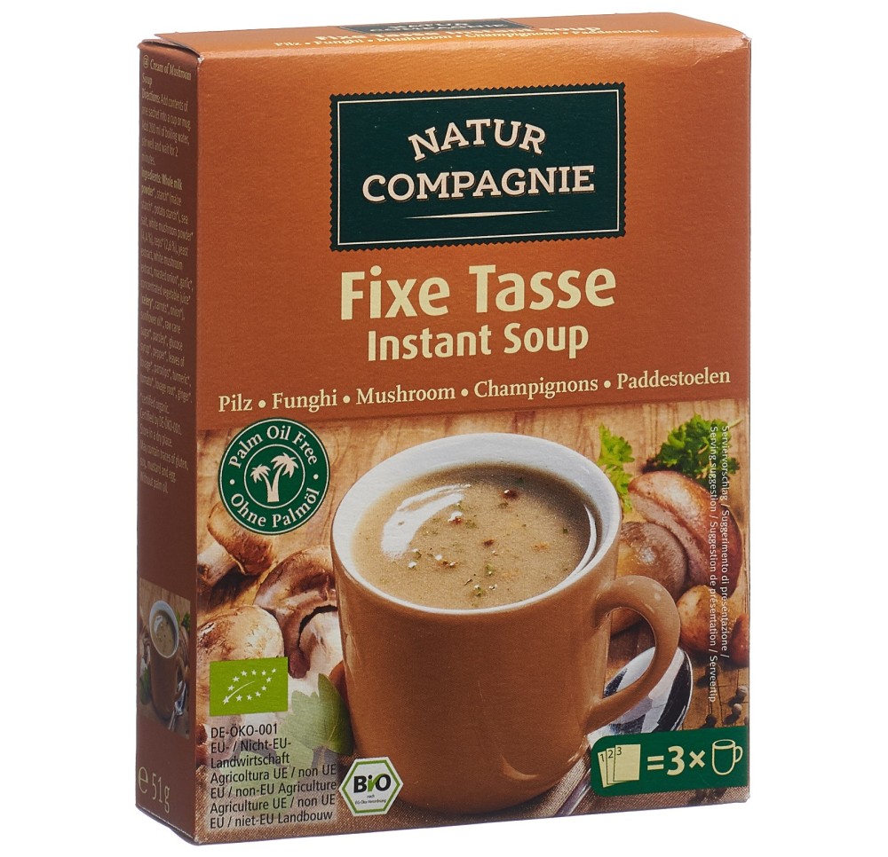 NATUR COMPAGNIE potage instant champign bio 60 g NATUR COMPAGNIE potage instant champign bio 60 g