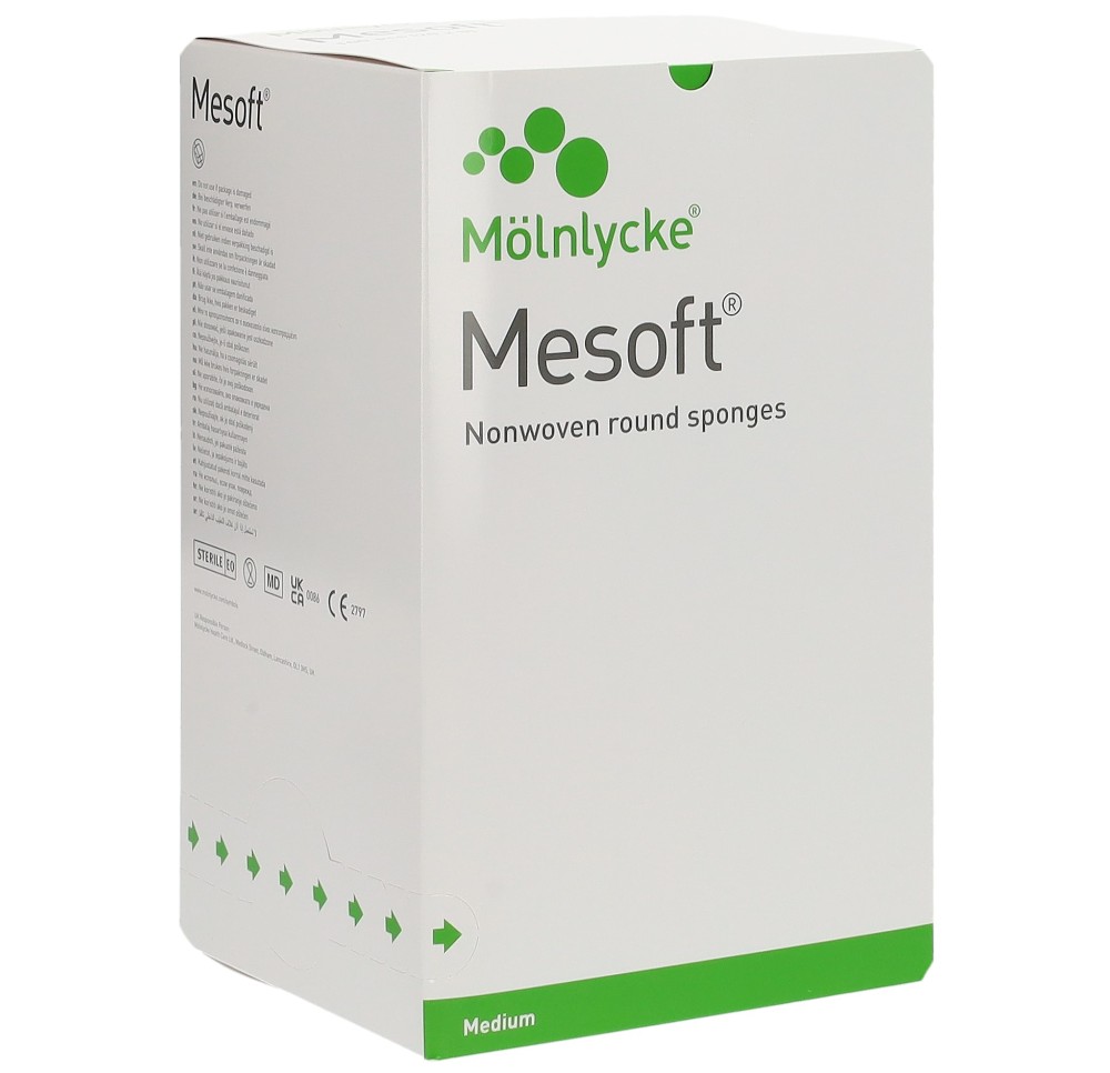 MESOFT NW tampons ronds 35mm stériles 20 x 5 pce