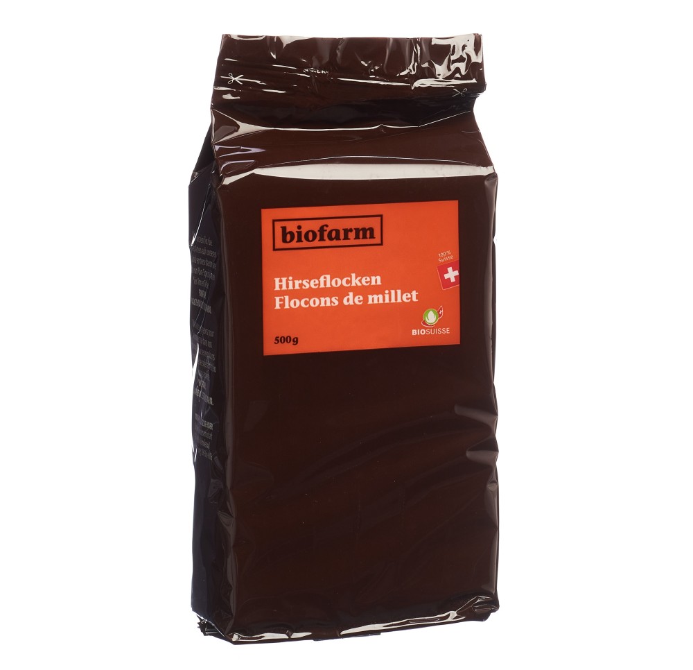 BIOFARM flocons millet Suisse bourgeon 500 g BIOFARM flocons millet Suisse bourgeon 500 g