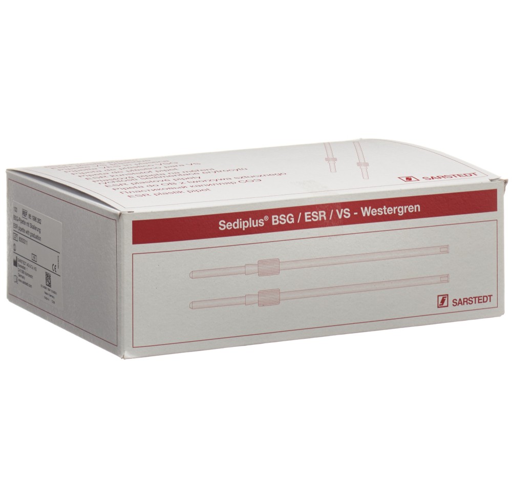 SEDIPLUS pipette sédimentation 100 pce