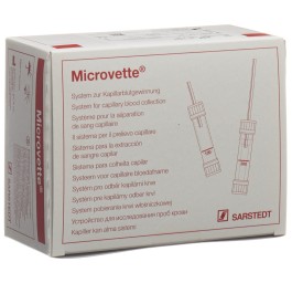 MICROVETTES 100 hématologie kalium EDTA 100 pce
