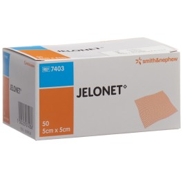 JELONET compr gaze paraffinée 5cmx5cm stér 50 pce