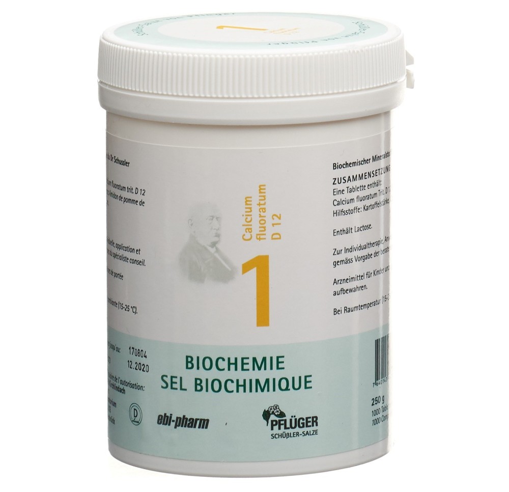 PFLÜGER SCHÜSSLER no1 calc fluo cpr 12 D 250 g