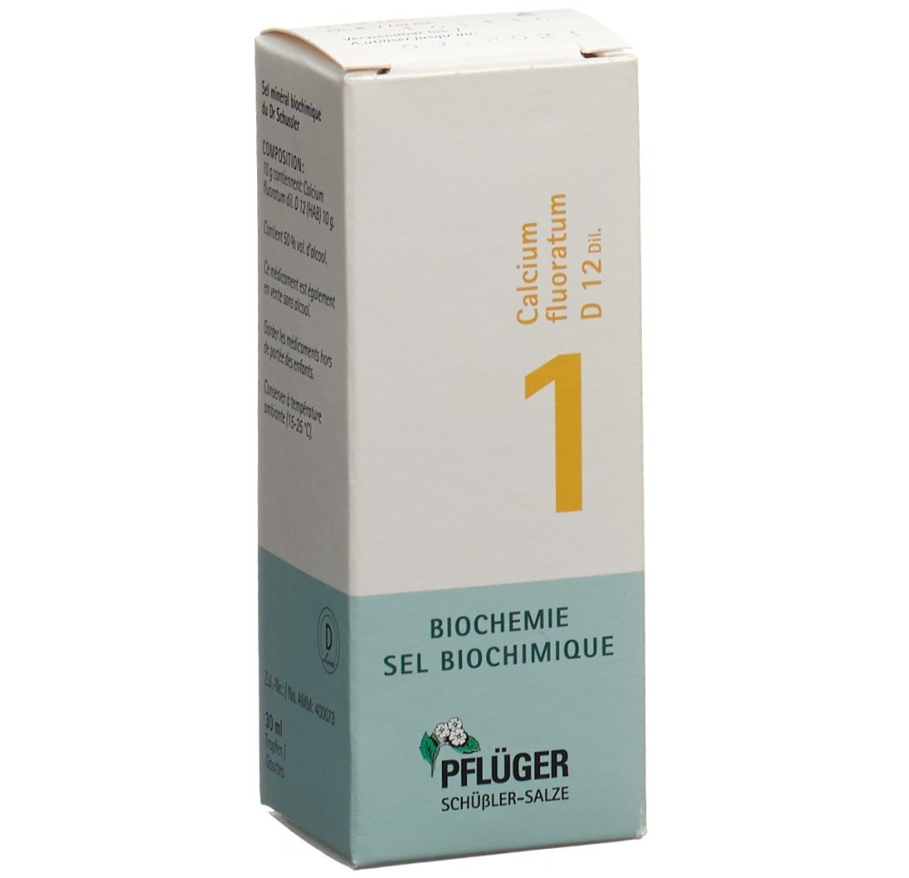 PFLÜGER SCHÜSSLER no1 calc fluo gouttes 12 D 30 ml
