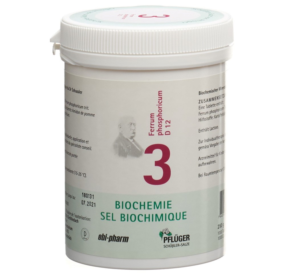 PFLÜGER SCHÜSSLER no3 ferr phos cpr 12 D 250 g