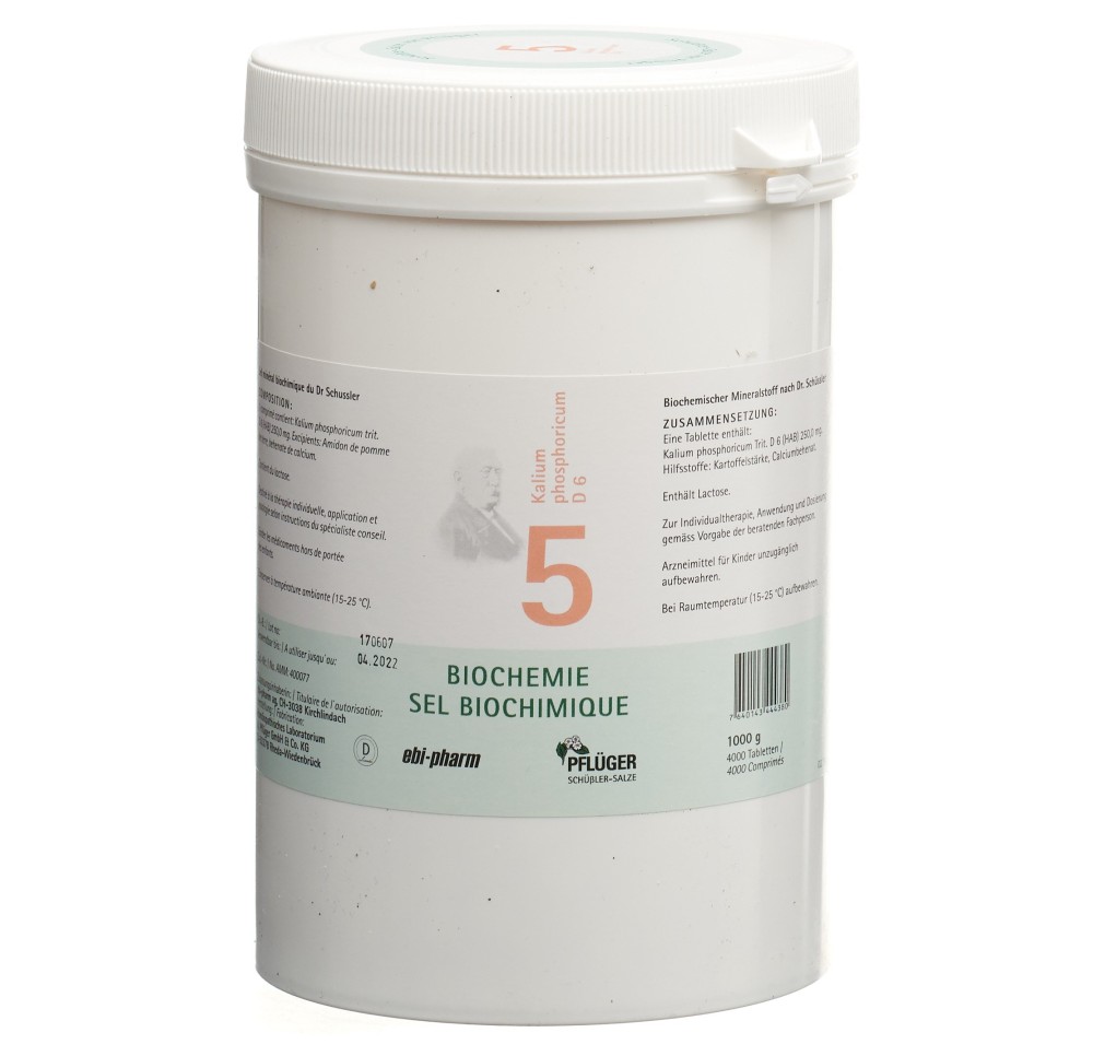 PFLÜGER SCHÜSSLER no5 kal phos cpr 6 D 1000 g