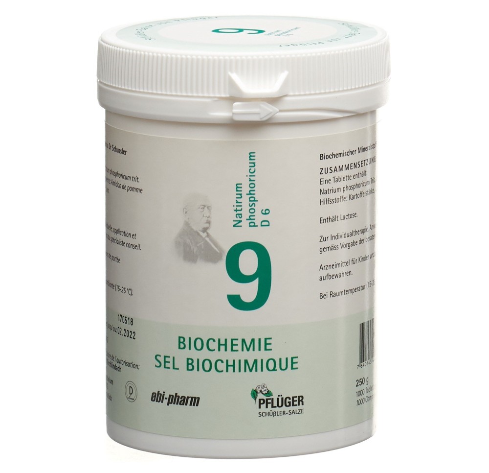 PFLÜGER SCHÜSSLER no9 natr phos cpr 6 D 250 g