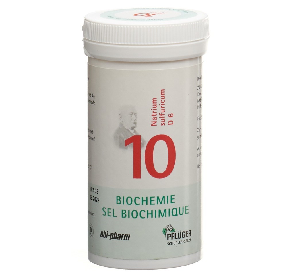 PFLÜGER SCHÜSSLER no10 natr sulf cpr 6 D 100 g