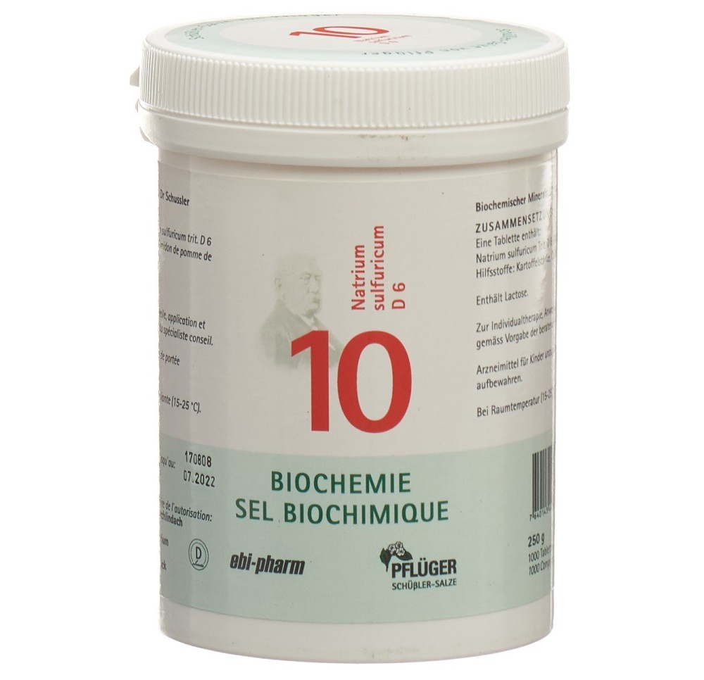 PFLÜGER SCHÜSSLER no10 natr sulf cpr 6 D 250 g