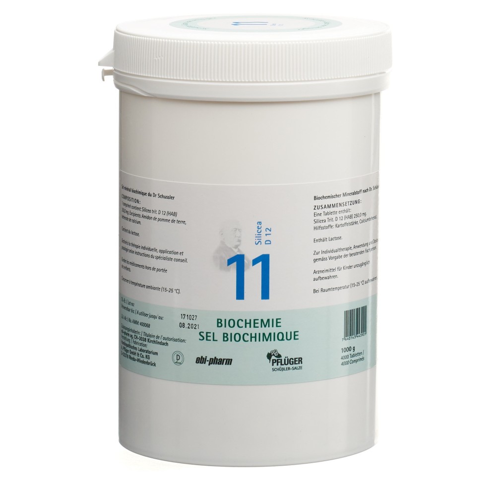 PFLÜGER SCHÜSSLER no11 silicea cpr 12 D 1000 g
