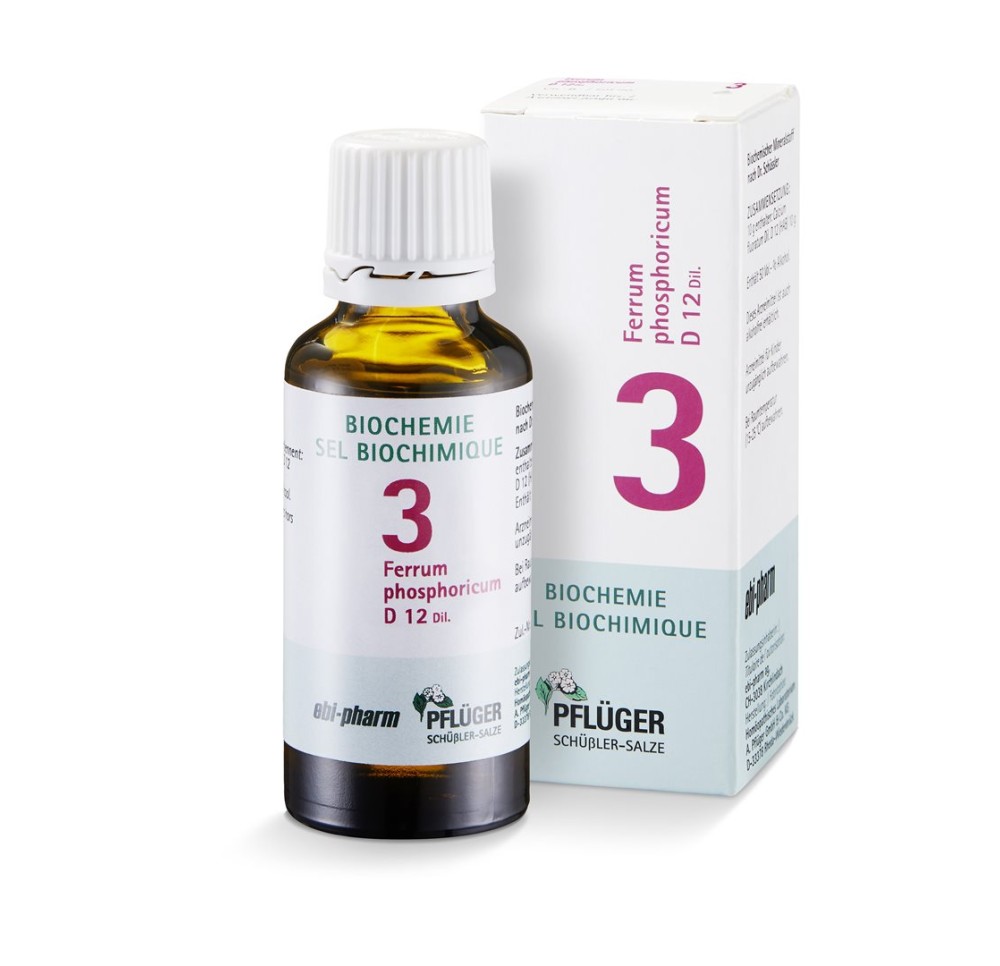 PFLÜGER SCHÜSSLER no3 ferr phos gouttes 12 D 30 ml