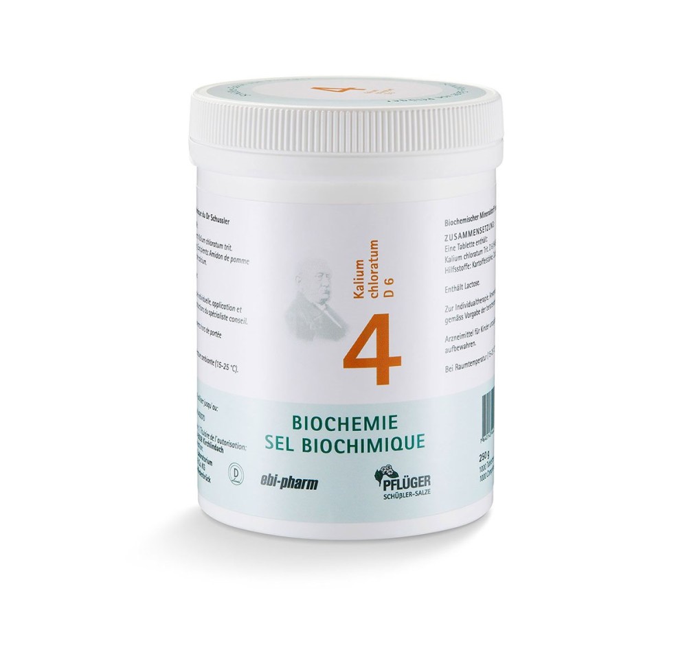 PFLÜGER SCHÜSSLER no4 kal chlor pdr 6 D 250 g