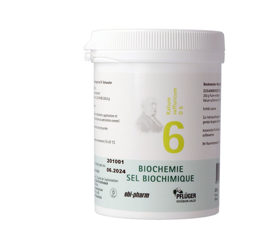 PFLÜGER SCHÜSSLER no6 kal sulf pdr 6 D 250 g