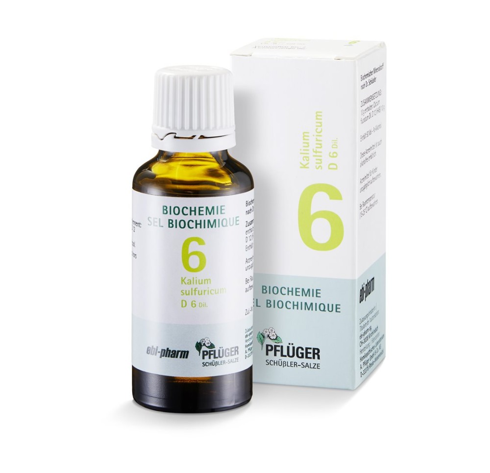 PFLÜGER SCHÜSSLER no6 kal sulf gouttes 6 D 30 ml