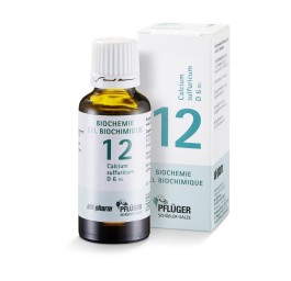 PFLÜGER SCHÜSSLER no12 calc sulf gouttes 6 D 30 ml