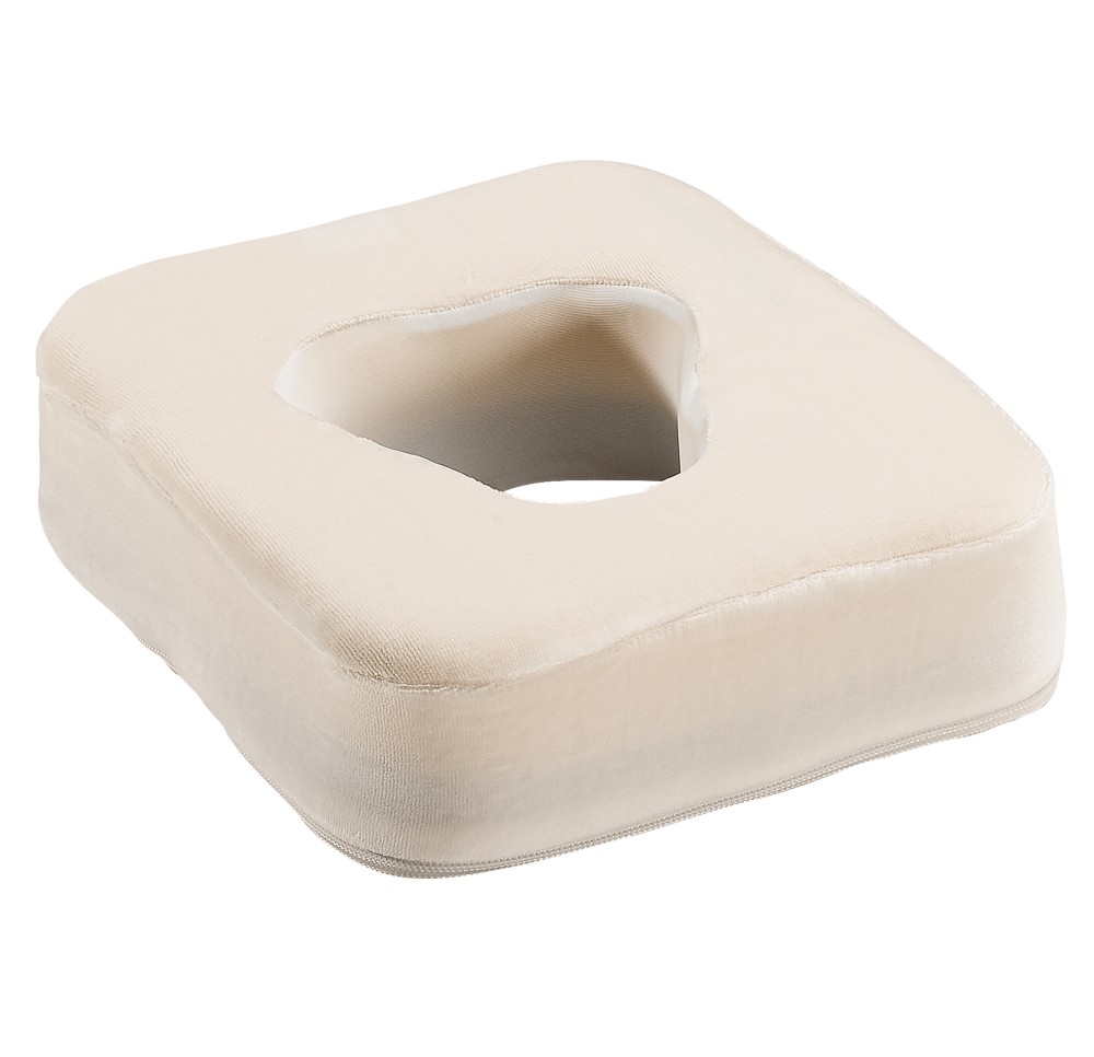 ELSA coussin de visage 7cm housse velours sable