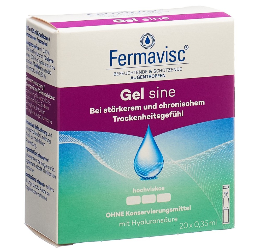 FERMAVISC gel sine gtt opht 20 monodos 0.35 ml FERMAVISC gel sine gtt opht 20 monodos 0.35 ml