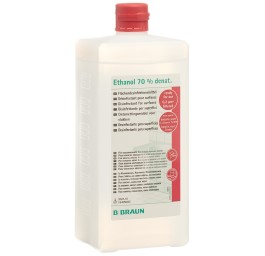 BRAUN alcool 70 % pour surfaces fl oval 1 lt