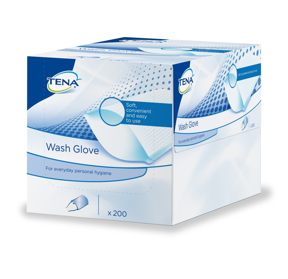 TENA Wash Glove 200 pce