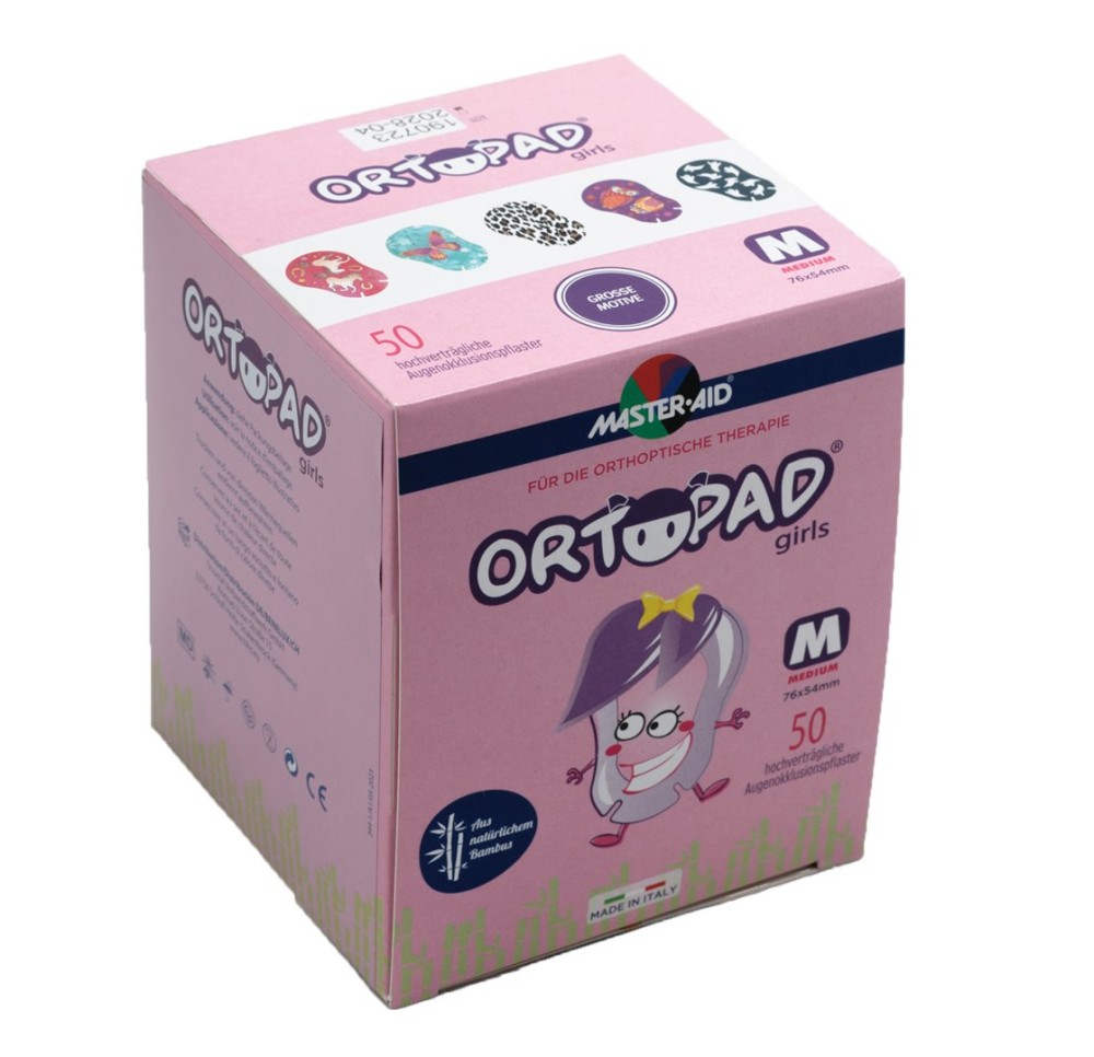 ORTOPAD emplâtre occlu med girls 2-4a 50 pce ORTOPAD emplâtre occlu med girls 2-4a 50 pce