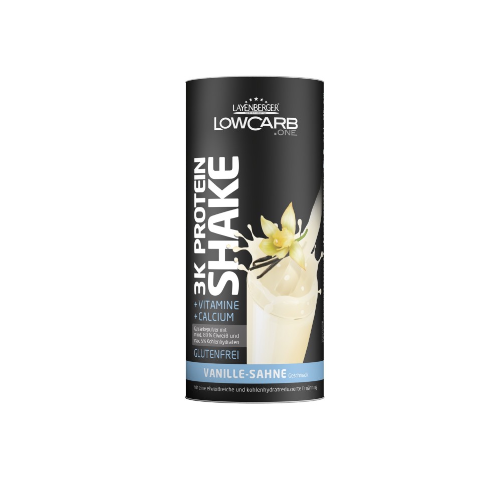 Layenberger LowCarb.one 3K protéines shake vanille-crème bte 360 g