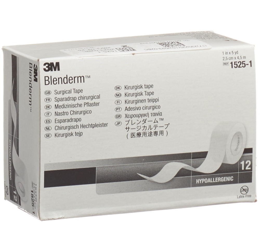 3M Blenderm sparadrap 25mmx4.57m occlusif 12 pce
