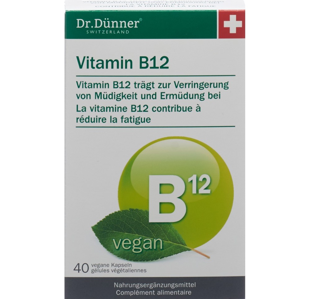 Dünner vitamin B12 vegan caps 40 pce