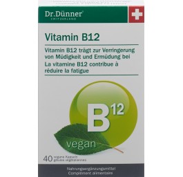 Dünner vitamin B12 vegan caps 40 pce