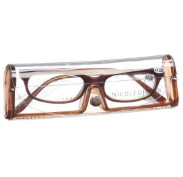NICOLE DIEM lunettes lecture 1.00dpt Cannes brun