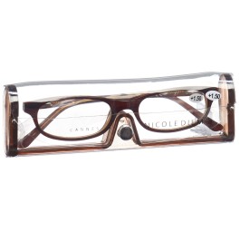 NICOLE DIEM lunettes lecture 1.50dpt Cannes brun