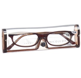 NICOLE DIEM lunettes lecture 3.50dpt Cannes brun