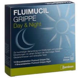FLUIMUCIL Grippe Day Night cpr eff sach 16 pce