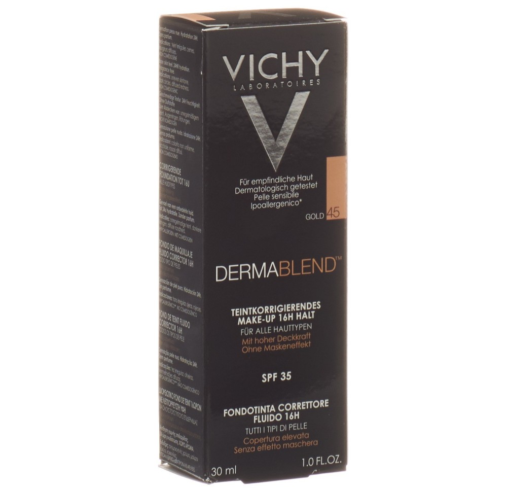 VICHY Dermablend correcteur de teint 45 gold 30 ml VICHY Dermablend correcteur de teint 45 gold 30 ml