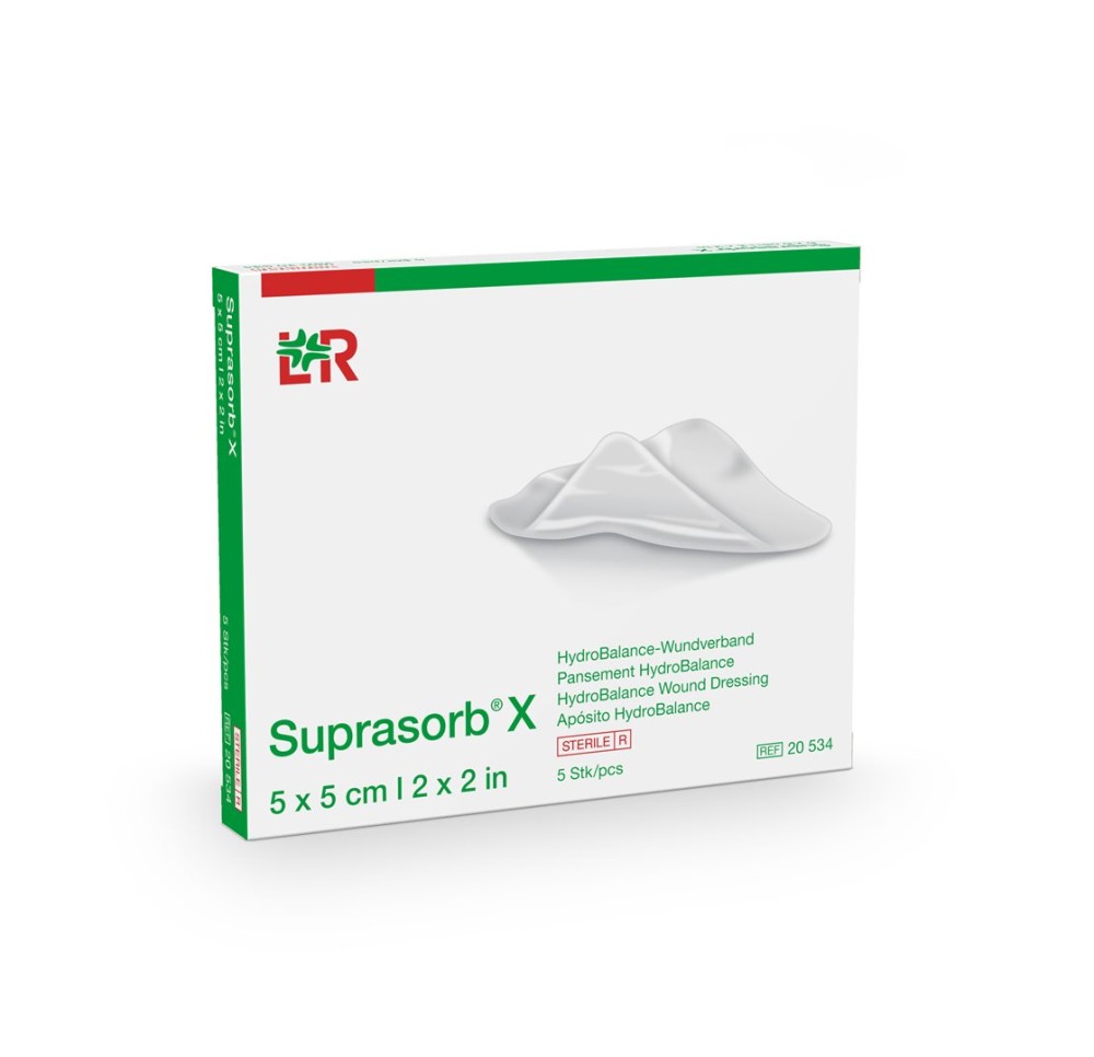 SUPRASORB X pans HydroBalance 5x5cm st 5 pce SUPRASORB X pans HydroBalance 5x5cm st 5 pce