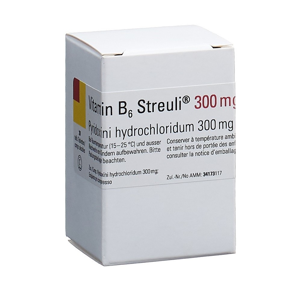 VITAMINE B6 Streuli cpr 300 mg bte 20 pce