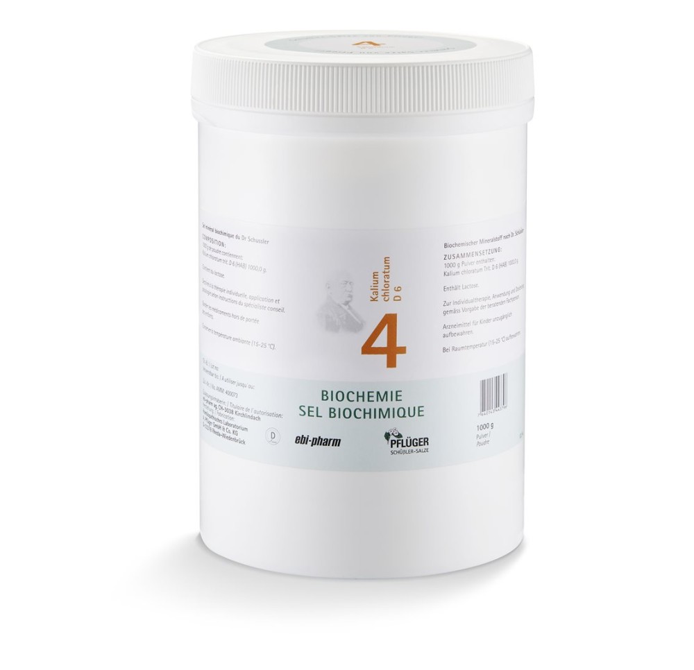 PFLÜGER SCHÜSSLER no4 kal chlor pdr 6 D 1 kg PFLÜGER SCHÜSSLER no4 kal chlor pdr 6 D 1 kg
