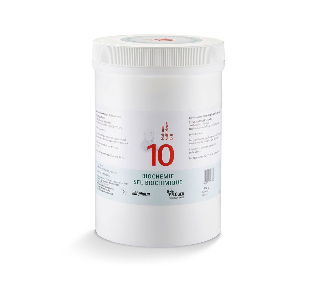 PFLÜGER SCHÜSSLER no10 natr sulf pdr 6 D 1 kg