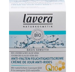 Lavera Crème hydratante Q10 anti-rides basis sensitiv 50 ml